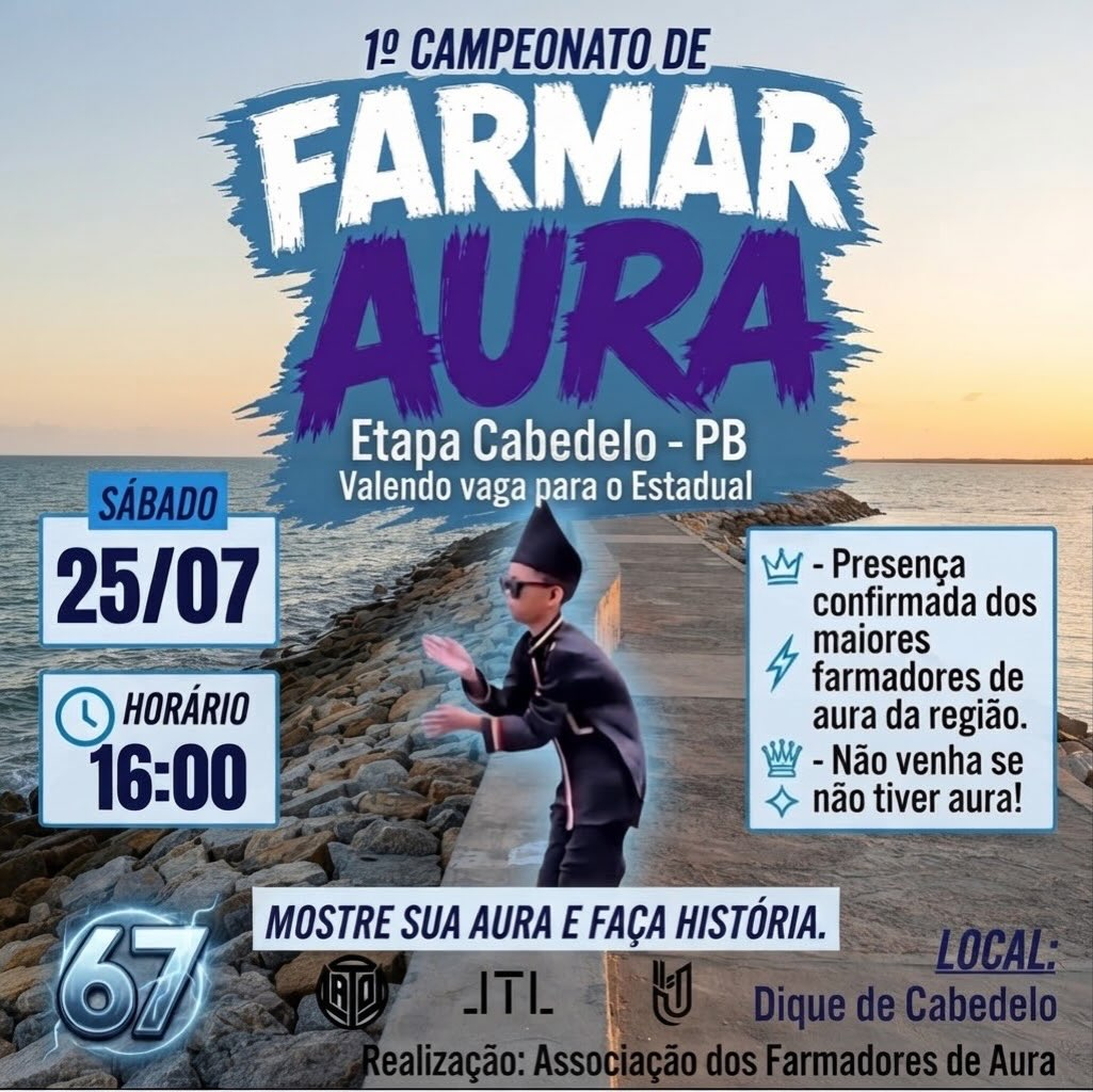 Arte do evento Live IRL: Campeonato de Farmar Aura