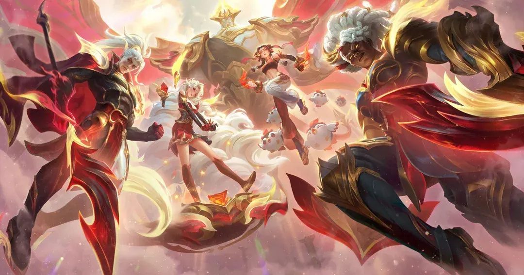 Arte oficial horizontal do patch 26.14 de League of Legends com os destaques da atualização.