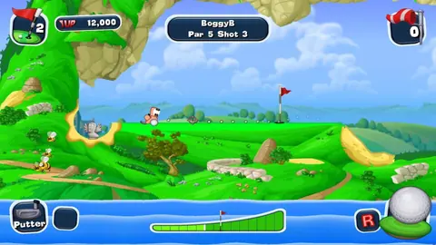 Captura de tela de Worms Crazy Golf (1 de 3)