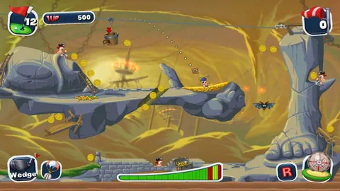 Captura de tela de Worms Crazy Golf (2 de 3)