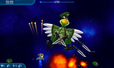 Captura de tela de Chicken Invaders 5: Cluck of the Dark Side (1 de 4)