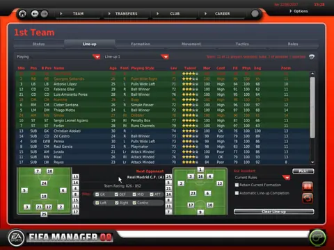 Captura de tela de FIFA Manager 08 (3 de 3)