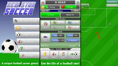 Captura de tela de New Star Soccer (2 de 4)