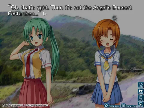 Captura de tela de Higurashi When They Cry Hou: Ch.2 Watanagashi (2 de 4)