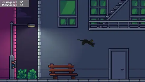 Captura de tela de Rooftop Rascal: The Midnight Cat (3 de 4)