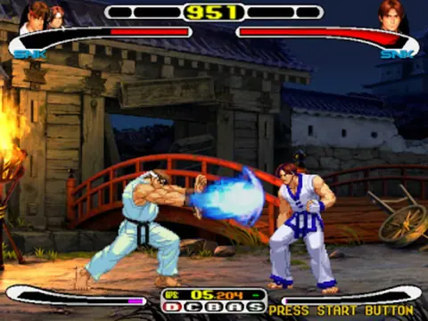 Captura de tela de Capcom vs. SNK: Millennium Fight 2000 (2 de 4)