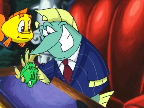 Captura de tela de Freddi Fish 5: The Case of the Creature of Coral Cove (2 de 4)