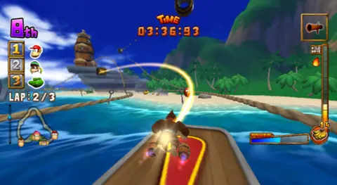 Captura de tela de Donkey Kong Barrel Blast (2 de 4)