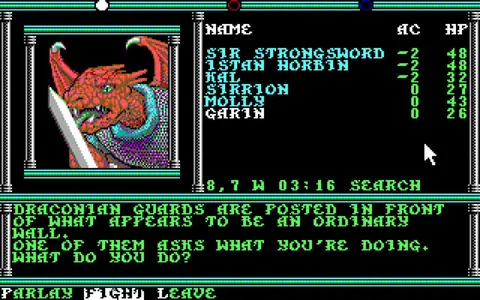 Captura de tela de Death Knights of Krynn (2 de 4)