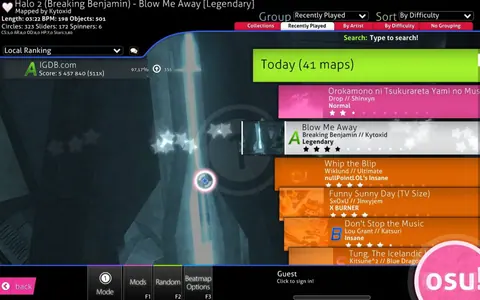 Captura de tela de Osu! (2 de 4)