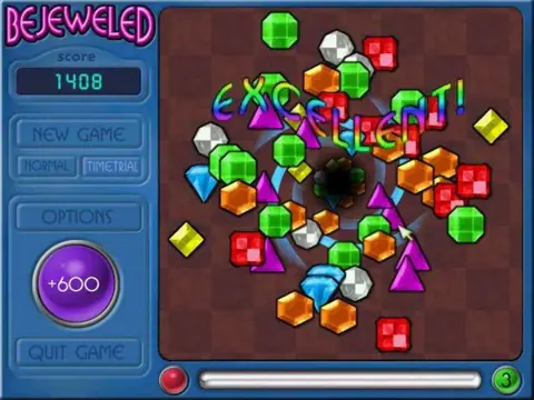 Captura de tela de Bejeweled Deluxe (1 de 3)