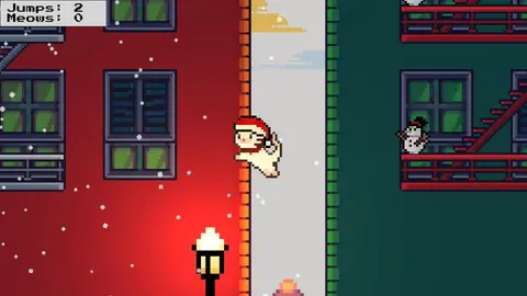Captura de tela de Rooftop Rascal: The Claus Cat (1 de 4)