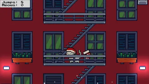 Captura de tela de Rooftop Rascal: The Claus Cat (2 de 4)