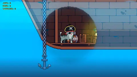 Captura de tela de Rooftop Rascal: The Pirate Cat (2 de 4)
