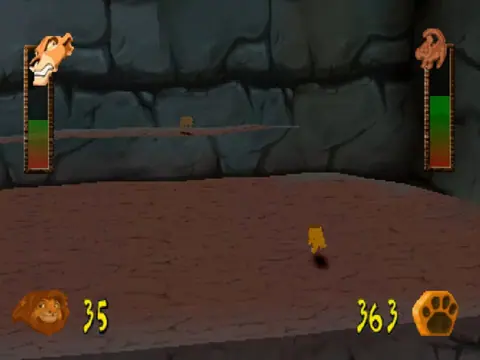 Captura de tela de Disney's The Lion King: Simba's Mighty Adventure (2 de 3)