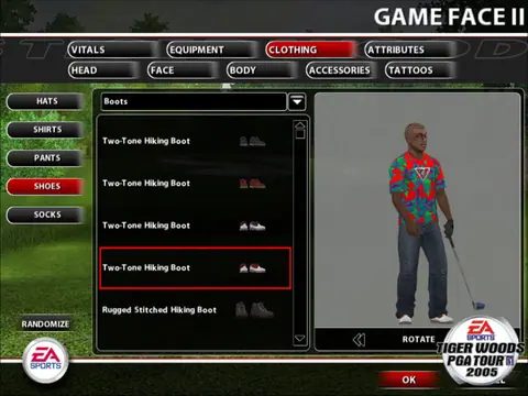 Captura de tela de Tiger Woods PGA Tour 2005 (3 de 3)