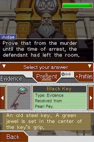 Captura de tela de Phoenix Wright: Ace Attorney - Justice for All (2 de 4)
