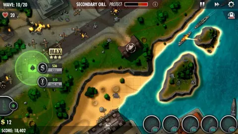 Captura de tela de iBomber Defense Pacific (3 de 4)