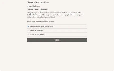 Captura de tela de Choice of the Deathless (2 de 4)