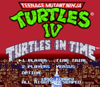 Captura de tela de Teenage Mutant Ninja Turtles IV: Turtles in Time (1 de 4)
