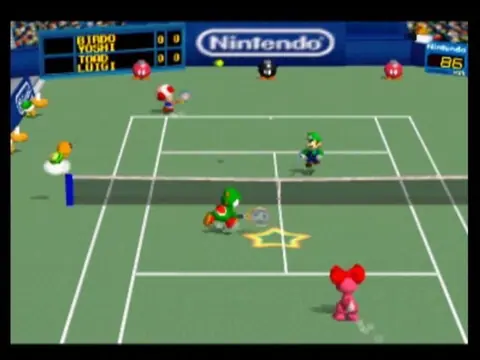 Captura de tela de Mario Tennis (2 de 3)