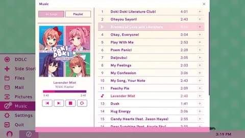 Captura de tela de Doki Doki Literature Club Plus! (4 de 4)