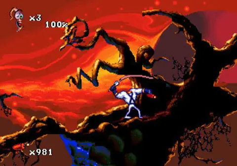 Captura de tela de Earthworm Jim 2 (3 de 4)