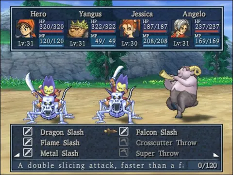 Captura de tela de Dragon Quest VIII: Journey of the Cursed King (2 de 4)