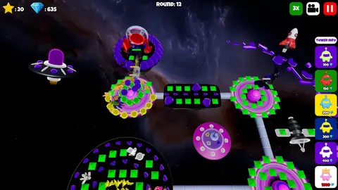 Captura de tela de Glowbot Tower Defense (1 de 4)