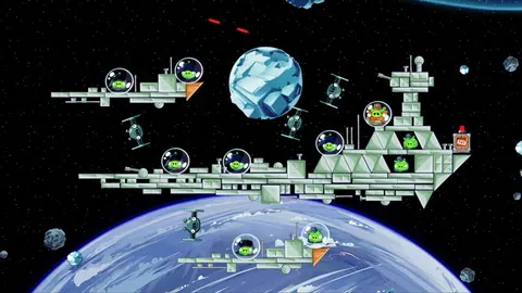 Captura de tela de Angry Birds Star Wars (3 de 4)