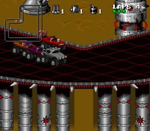 Captura de tela de Rock n' Roll Racing (1 de 4)