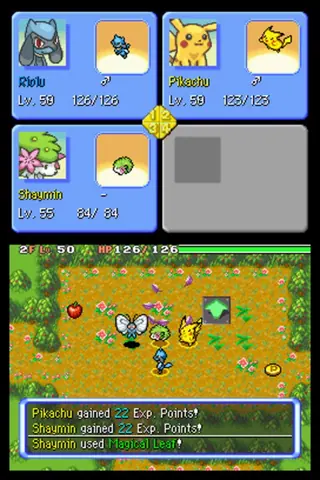 Captura de tela de Pokémon Mystery Dungeon: Explorers of Sky (2 de 4)