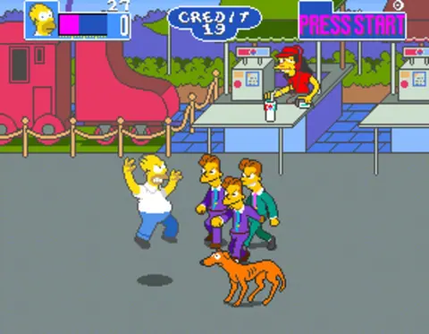 Captura de tela de The Simpsons Arcade Game (2 de 4)