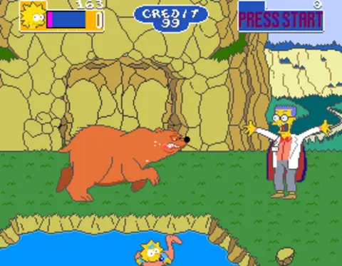 Captura de tela de The Simpsons Arcade Game (3 de 4)