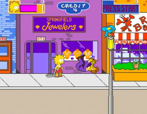 Captura de tela de The Simpsons Arcade Game (4 de 4)