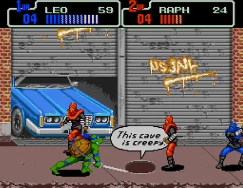Captura de tela de Teenage Mutant Ninja Turtles: The HyperStone Heist (1 de 4)