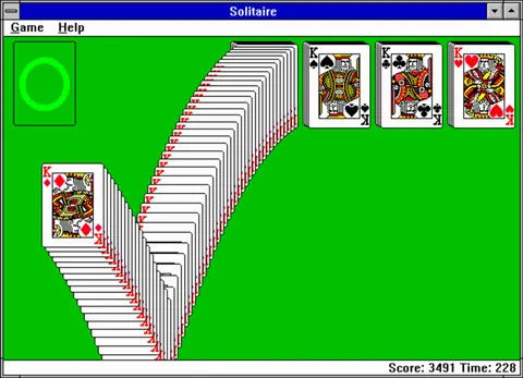 Captura de tela de Microsoft Solitaire (1 de 2)