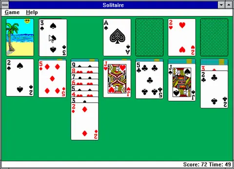 Captura de tela de Microsoft Solitaire (2 de 2)