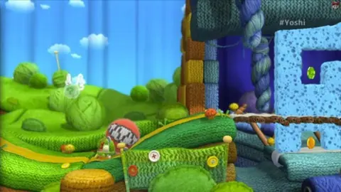 Captura de tela de Yoshi's Woolly World (2 de 4)
