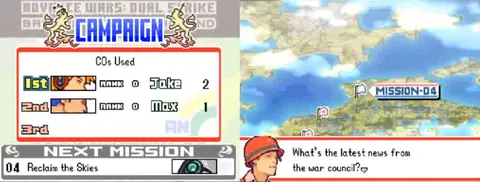 Captura de tela de Advance Wars: Dual Strike (3 de 4)