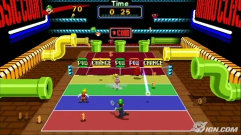 Captura de tela de Mario Power Tennis (2 de 4)