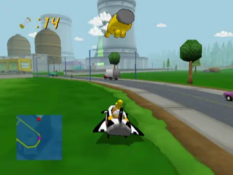 Captura de tela de The Simpsons: Road Rage (2 de 4)