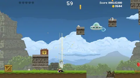 Captura de tela de Soccerboy vs. Aliens (4 de 4)