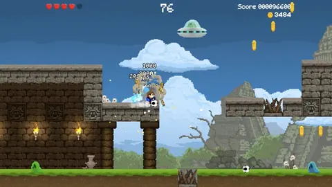 Captura de tela de Soccerboy vs. Aliens (3 de 4)