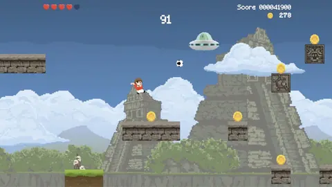 Captura de tela de Soccerboy vs. Aliens (2 de 4)