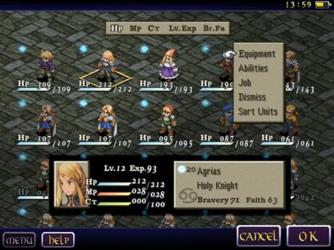 Captura de tela de Final Fantasy Tactics: The War of the Lions (3 de 4)