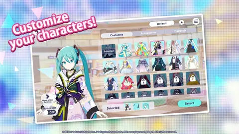 Captura de tela de Hatsune Miku: Colorful Stage! (2 de 4)