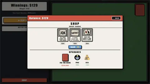 Captura de tela de Blackjack: Cheat the House! (2 de 4)