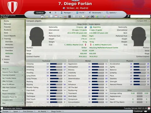 Captura de tela de Football Manager 2008 (3 de 3)