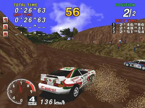 Captura de tela de Sega Rally Championship (2 de 3)